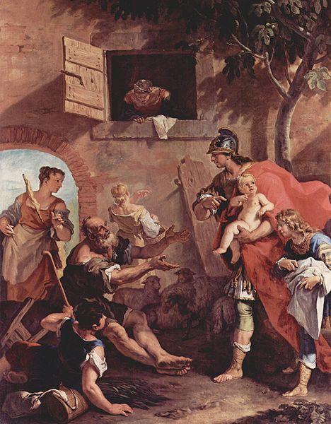 Sebastiano Ricci Die Kindheit des Ciro oil painting image